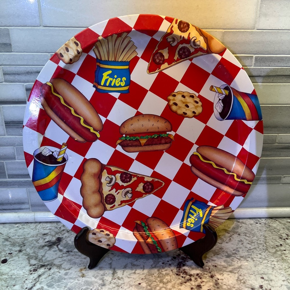 Round Snack Tray